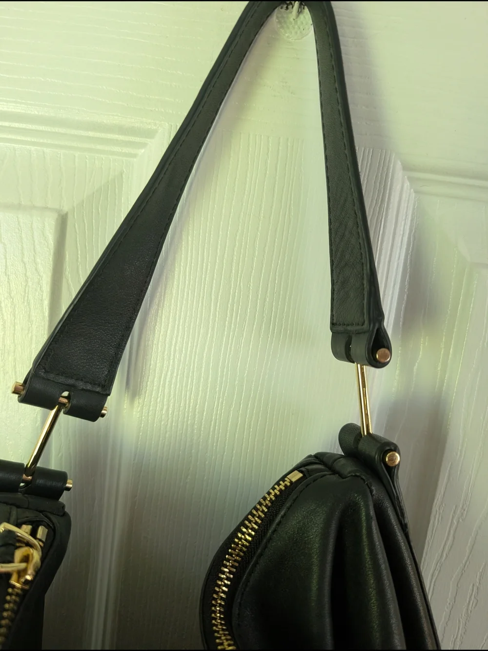 Vince Camuto Josie Black Leather Hobo Bag